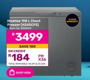 Hisense 198Ltr Chest Freezer H245CFS