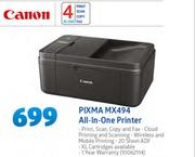 Canon Pixma MX494 All In One Printer