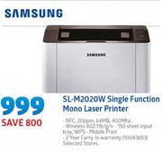 Samsung SL-M2020W Single Function Mono Laser Printer