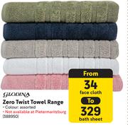 Glodina Zero Twist Towel Range