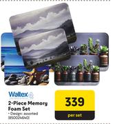 Waltex 2-Piece Memory Foam Set-Per Set