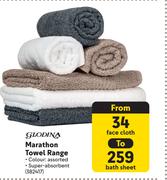 Glodina Marathon Towel Range 