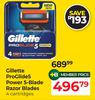 Gillette Proglide5 Power 5-Blade Razor Blades 4 Cartridges