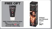 Chiskop Hair Removal Cream-80g Free Chiskop Soothing Balm 50g