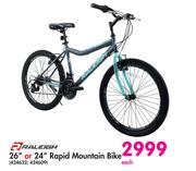 Raleigh 26" Or 24" Rapid Mountain Bike-Each