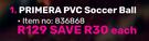 Primera PVC Soccer Ball-Each