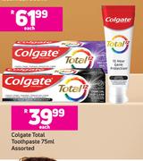 Colgate Total Toothpaste 75ml Assorted-Each
