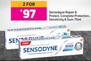 Sensodyne Repair & Protect, Complete Protection, Sensitivity & Gum-For 2 x 75ml