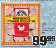 Spar IQF Frozen Chicken Mixed Portions-4kg Each