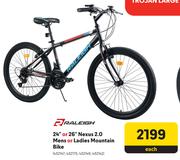 Raleigh 24" Or 26" Nexus 2.0 Mens Or Ladies Mountain Bike-Each