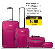 Bon Voyage 4 Piece Luggage Set-Per Set