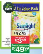 Sunlight 2 In 1 Hand Washing Powder-3kg Each