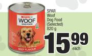 Spar Woof Dog Food-820g Each