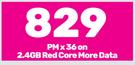Apple iPhone 14 Smartphone-On 2.4GB Red Core More Data
