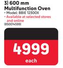 Beko 600mm Multifunction Oven BBIE 12300X
