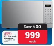 Defy 20Ltr Electronic Microwave DMO383