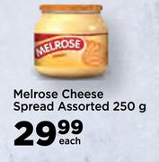 Melrose Cheese Spread Assorted-250g Each