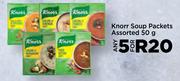 Knorr Soup Packets Assorted-For 5 x 50g