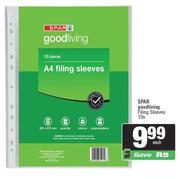 Spar Good Living Filing Sleeves-10s 