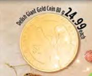 Delish Giant Gold Coin-80g Each