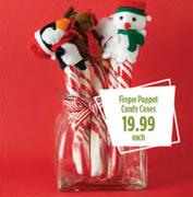 Finger Puppet Candy Canes-Each
