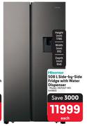 Hisense 508L Side By Side Fridge With Water Dispenser H670SIT-WD