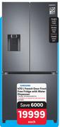 Samsung 470L French Door Frost Free Fridge With Water Dispenser RF49A5202B1/FA