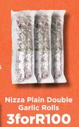 Nizza Plain Double Garlic Rolls-For 3