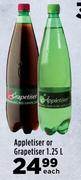 Appletiser Or Grapetiser-1.25L Each