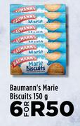 Baumann's Marie Biscuits-For 6 x 150g