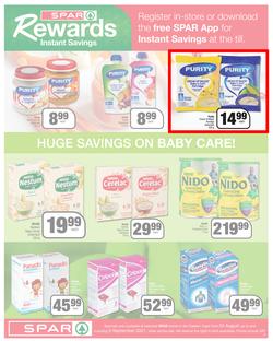 SPAR COUNTRY EASTERN CAPE : Here For you (24 August - 5 September 2021) Valid In Amahlathi, Bedford, Buffalo Flats, Cala, Centane, Hankey, Komga, Nemato, Patensie, Peddie, Zastron, Indwe, Kwa-Fetting, page 9