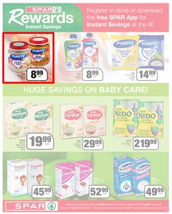 SPAR COUNTRY EASTERN CAPE : Here For you (24 August - 5 September 2021) Valid In Amahlathi, Bedford, Buffalo Flats, Cala, Centane, Hankey, Komga, Nemato, Patensie, Peddie, Zastron, Indwe, Kwa-Fetting, page 9