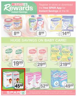 SPAR COUNTRY EASTERN CAPE : Here For you (24 August - 5 September 2021) Valid In Amahlathi, Bedford, Buffalo Flats, Cala, Centane, Hankey, Komga, Nemato, Patensie, Peddie, Zastron, Indwe, Kwa-Fetting, page 9