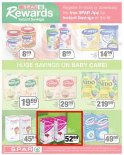 SPAR COUNTRY EASTERN CAPE : Here For you (24 August - 5 September 2021) Valid In Amahlathi, Bedford, Buffalo Flats, Cala, Centane, Hankey, Komga, Nemato, Patensie, Peddie, Zastron, Indwe, Kwa-Fetting, page 9
