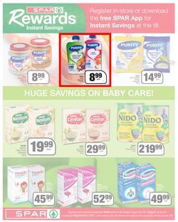 SPAR COUNTRY EASTERN CAPE : Here For you (24 August - 5 September 2021) Valid In Amahlathi, Bedford, Buffalo Flats, Cala, Centane, Hankey, Komga, Nemato, Patensie, Peddie, Zastron, Indwe, Kwa-Fetting, page 9