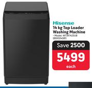 Hisense 14Kg Top Loader Washing Machine WT3K1423UB