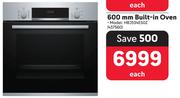 Bosch 600mm Built In Oven HBJ534ESOZ