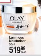 Olay Niacinamide + Vitamin C Luminous Moisturiser-50ml Each