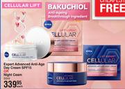 Nivea Cellular Lift Expert Advanced Anti Age Day Cream SPF15 Or Night Cream 50ml-Each