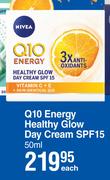 Nivea Q10 Energy Healthy Glow Day Cream SPF15-50ml Each
