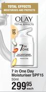 Olay Total Effects 7 In One Day Moisturiser SPF15-50ml Each