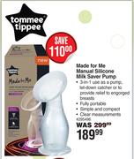 Tommee Tippee Made For Me Manual Silicone Milk Saver Pump