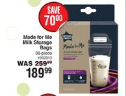 Tommee Tippee Made For Me Milk Storage Bags 36 Piece