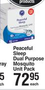 Peaceful Sleep Dual Purpose Mosquito Unit Pack-Each