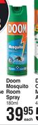 Doom Mosquito Room Spray-180ml Each