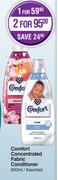 Comfort Concentrated Fabric Conditioner Assorted-800ml