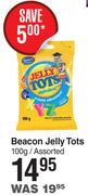 Beacon Jelly Tots Assorted-100g