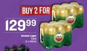 Amstel Lager Cans-For 2 x 6 x 440ml