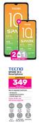 2 x Tecno Spark 10C Smartphone-On 1.2GB Red Top Up Core More Data + On Promo 75