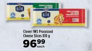 Clover IWS Processed Cheese Slices-810g Each